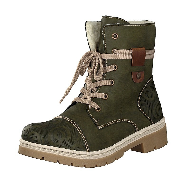 Botas Rieker Y9407-52 Para Mulher - Verdes